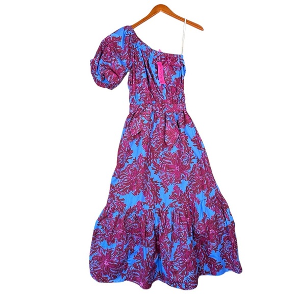 LILLY PULITZER Zelalynn One-Shoulder Cotton Maxi Dress - Picture 6 of 13